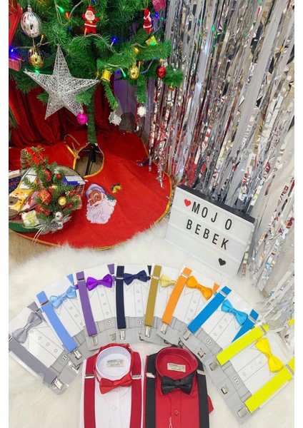 Erkek Çocuk Papyon Askı Takım 01101 Mavi modelleri