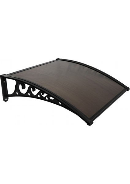 Pratik Sundurma Kapı Pencere Üstü 100X150 cm Siyah 6mm Levhalı