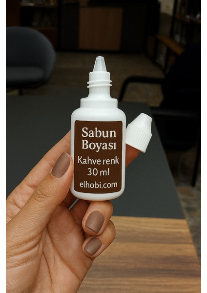 1 adet Sabun Boyası veya Renklendirici - Kahve - 30 ML