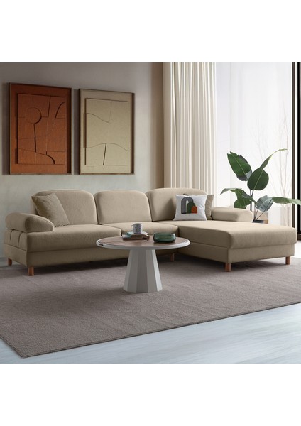 Aries Yataklı Sandıklı Köşe Takımı Sütlü Kahve Sağ Köşe fiyatları