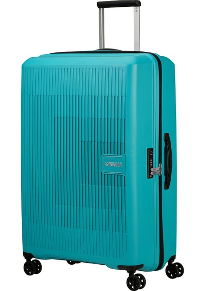 American Touriester Aerostep-Spinner Mavi 77/28 Büyük Boy Valiz