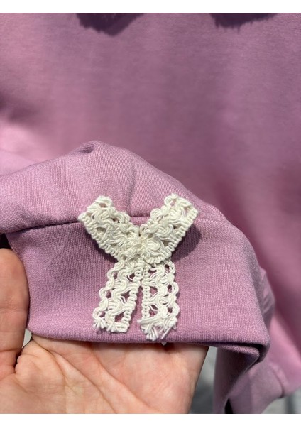 Kız Çocuk Yakalı Ispanyol Paça Lila Alt Üst Takım indirimleri