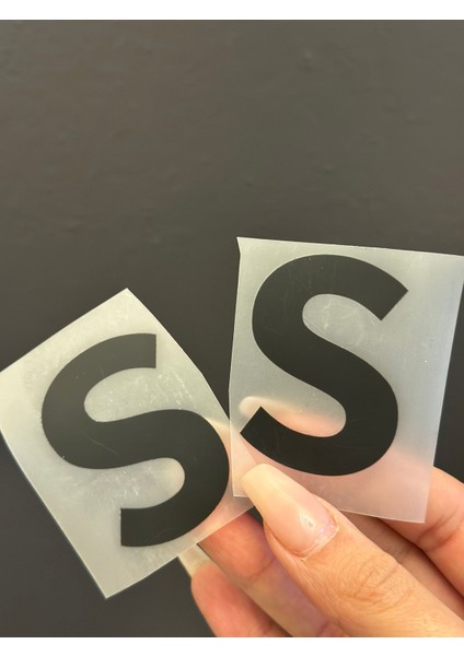 2 Li Ütü Ile Yapışan S Harfi Arma Transfer Baskı 5x4 cm modelleri