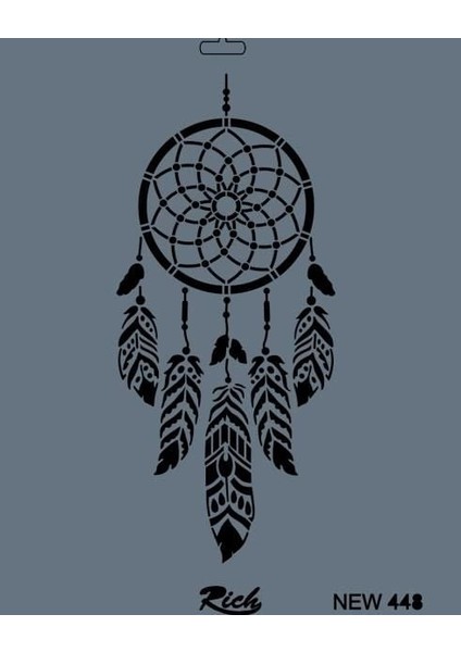 Rich New Seri N-448 Stencil 35X25 cm