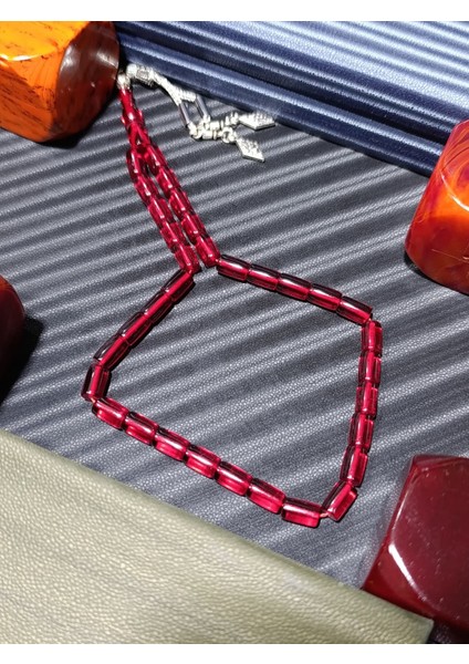 Toz Kehribar Tesbih Kırmızı Renk fiyatları