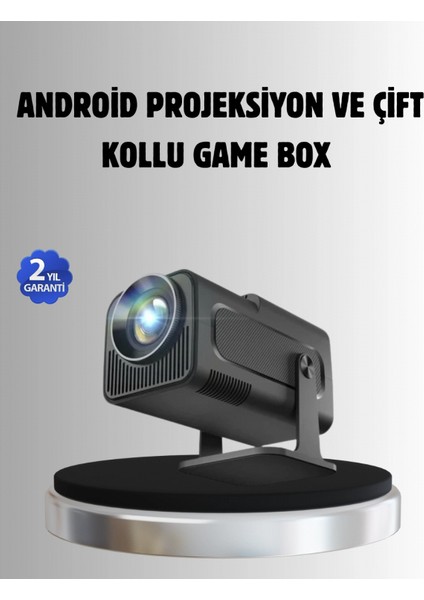 Android Projeksiyon Game Box – 1280X720P Hd Çözünürlük, Bluetooth,hdmı ve USB Girişli