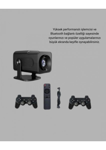 Android Projeksiyon Game Box – 1280X720P Hd Çözünürlük, Bluetooth,hdmı ve USB Girişli fiyatları