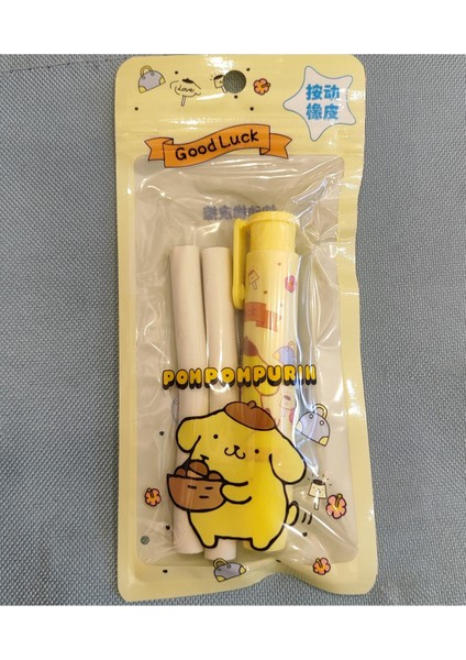 Pompompurin Figürlü Basmalı Otomatik Rulo Silgi (2 Adet Yedek Silgisiyle) AD58218