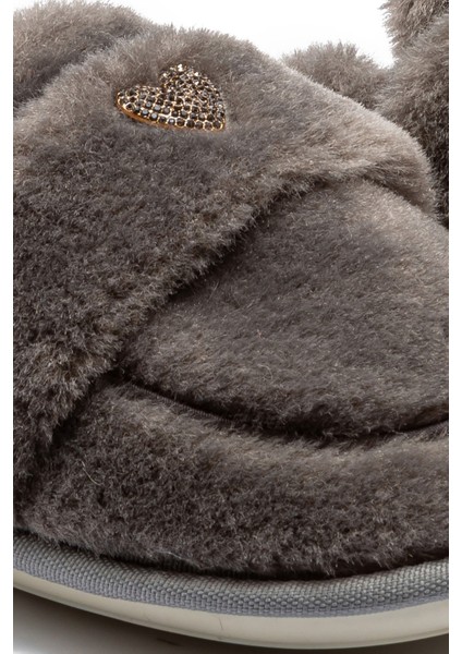 Mammy Peluş Kadın Ev Terliği Gri 37/41 modelleri