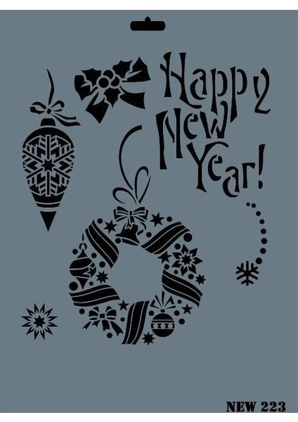 Rich New Seri N-223 Stencil 35X25 cm