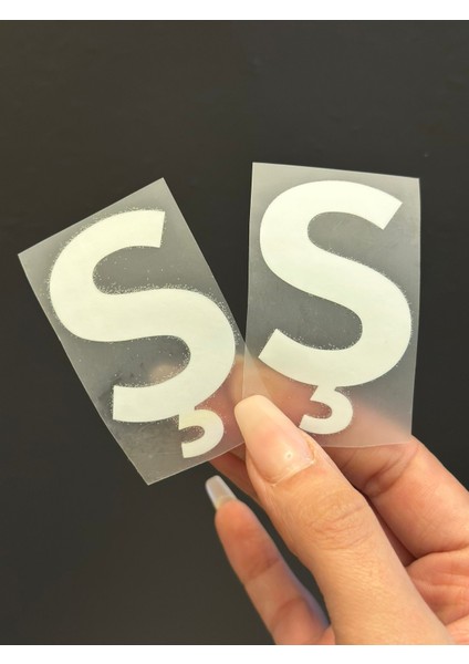 2 Li Ütü Ile Yapışan Ş Harfi Arma Transfer Baskı 5x4 cm