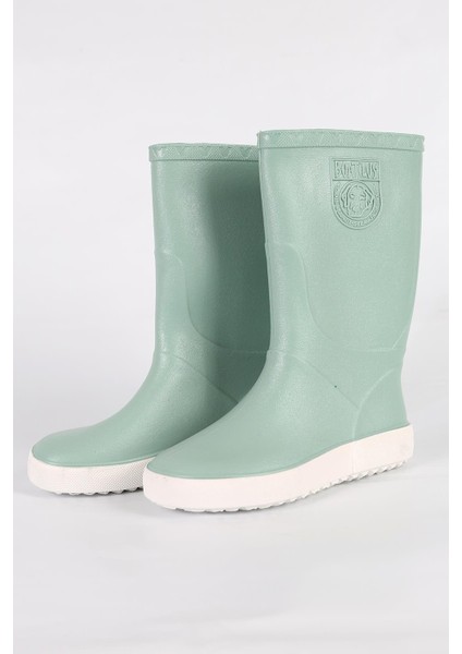 Nautic-F Pastelgreen/white Unisex Kids Rain Boot