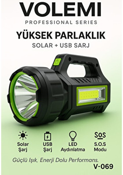 Uzun Menzilli Şarjlı Kamp Lambası El Feneri – Deprem, Acil Durum, Bahçe ve Kamp Kullanımı fiyatları