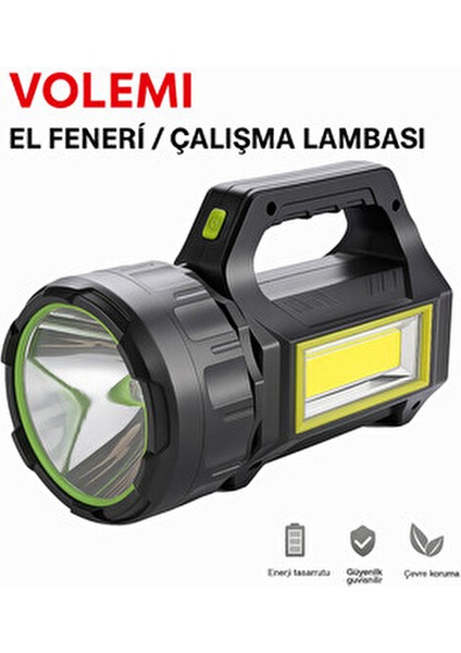 Uzun Menzilli Şarjlı Kamp Lambası El Feneri – Deprem, Acil Durum, Bahçe ve Kamp Kullanımı fırsatları