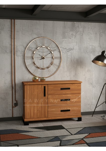 Quercus Full Ahşap Konsol 80CM