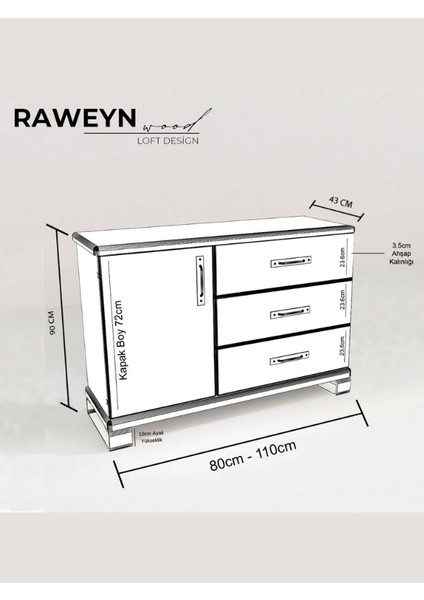 Quercus Full Ahşap Konsol 80CM fırsatları