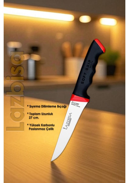 Soft Serisi Mutfak Bıçak Seti Et Ekmek Sebze Pizza Salata Börek Şef Bıçağı 5 Li Set Hds-17 fırsatları