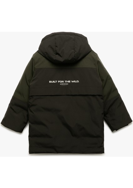 Çıtçıt Detaylı Uzun Kollu Kapşonlu Mont fiyatları