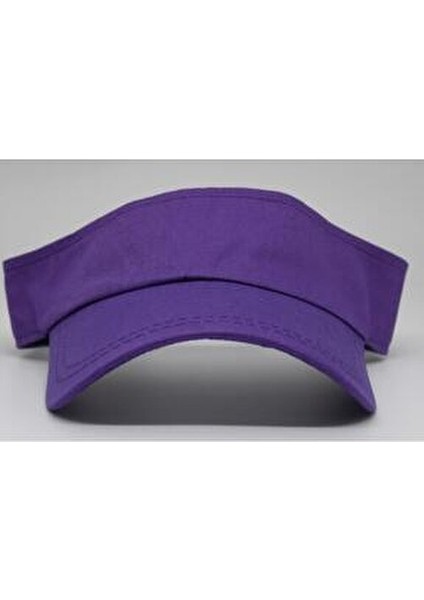 Mor UV Koruyuculu Siperlikli Kadın Tenis Şapkası Uzun Süreli Kullanım İçin