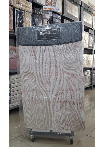 2'li Banyo Paspası - Klozet Takımı Flos Daey Pudra