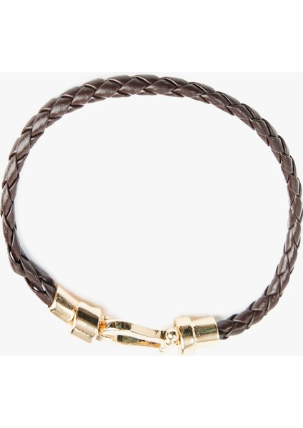 Metal Tokalı Suni Deri Örgü Bileklik fiyatları