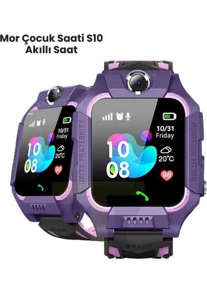 S10 Mor Akıllı Çocuk Saati