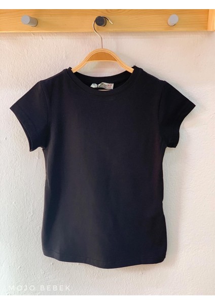 Kız Çocuk Basic Kısa Kol T-Shirt 9950 Siyah