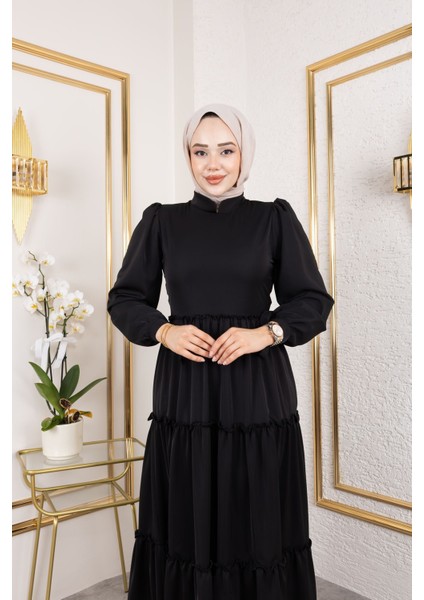 Kat Kat Bible Elbise-Siyah