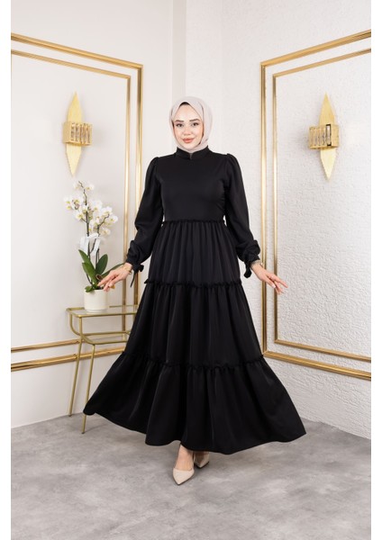 Kat Kat Bible Elbise-Siyah fırsatları