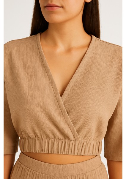 Müslim Crop Bluz Pantolon Takım fırsatları