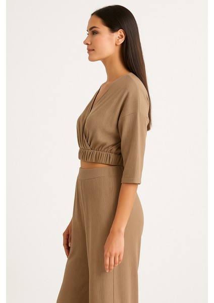 Müslim Crop Bluz Pantolon Takım indirimleri
