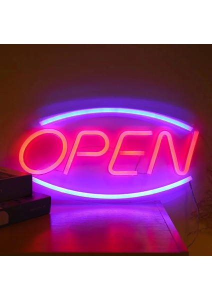 Open Yazılı Neon LED Tabela