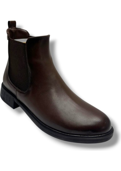 5006-26 Anatomik Cilt Deri Lastikliı Kadın Bot