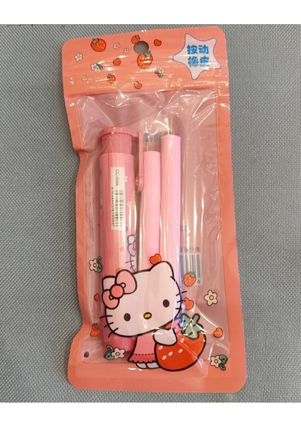 Hello Kitty Figürlü Basmalı Otomatik Rulo Silgi (2 Adet Yedek Silgisiyle) AD58215