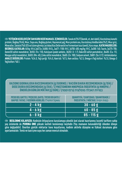Kuru Kedi Maması Tavuklu Yetişkin Kediler 1,5 Kgx2 modelleri