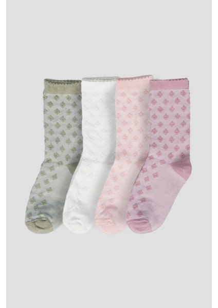 4 Çift Mevsimsel Kız Çocuk Soket Çorap