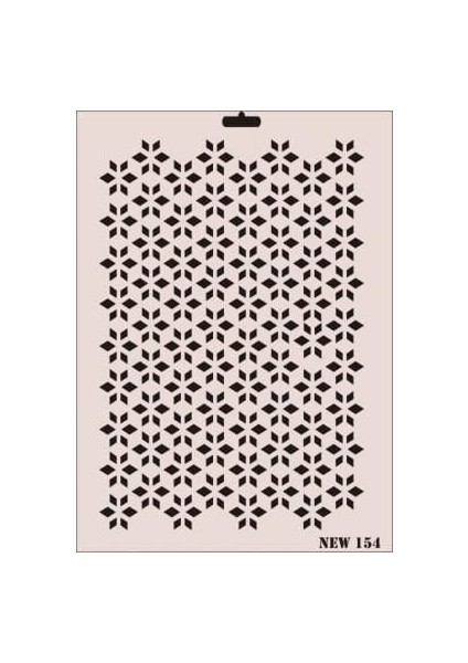 Rich New Seri N-154 Stencil 35X25 cm