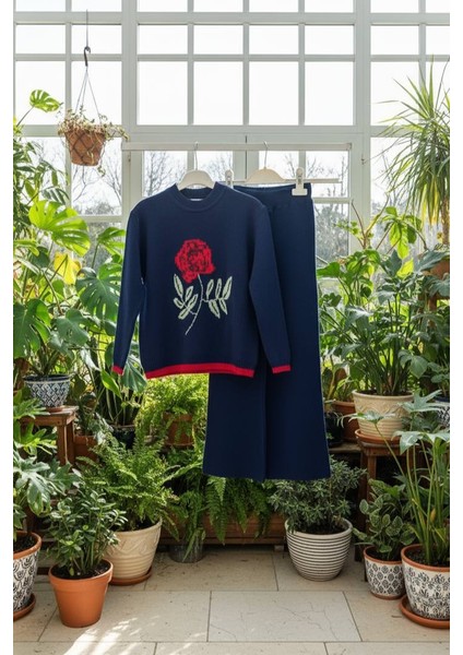 Kız Çocuk Pantolonlu Triko Takım