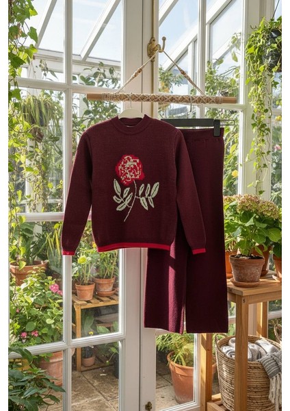 Kız Çocuk Pantolonlu Triko Takım