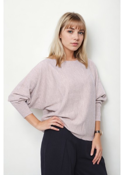 Geniş Yaka Yarasa Kol Oversize Triko Bluz fiyatları