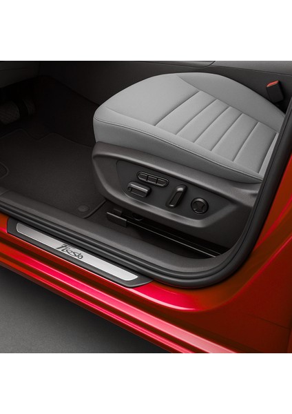 F. Fiesta Mk6 2009-2017 Modeller Krom Kapı Eşiği 4 Parça Paslanmaz Çelik Abs Çerçeve Uyumlu fiyatları