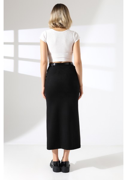 Süet Etek Uzun Boy Yırtmaçlı indirimleri