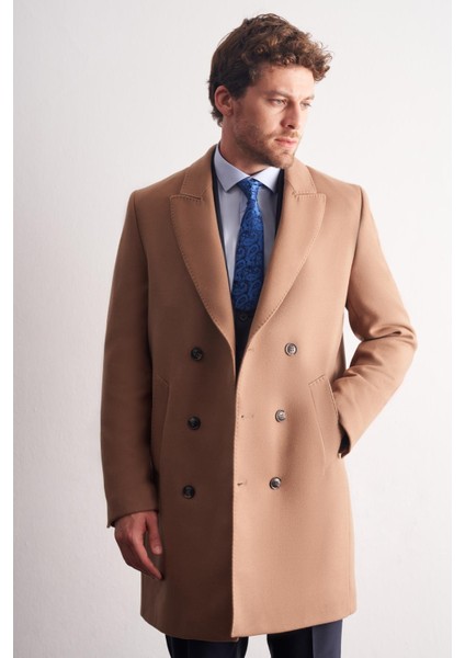 Camel Kılıç Yaka Kruvaze Comfort Fit Esnek Classic Kaban 1008255164 modelleri