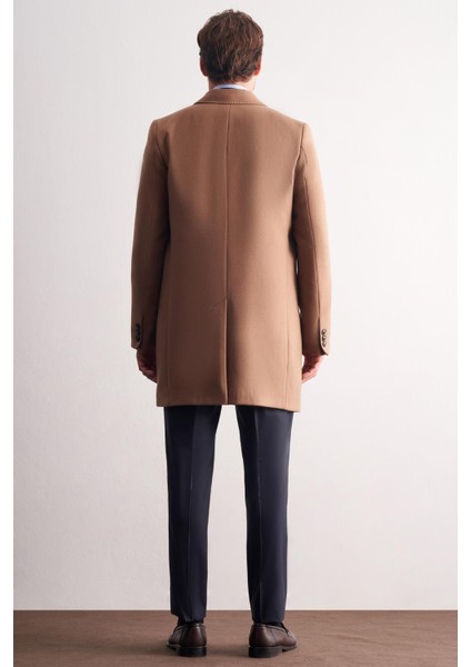 Camel Kılıç Yaka Kruvaze Comfort Fit Esnek Classic Kaban 1008255164 indirimleri