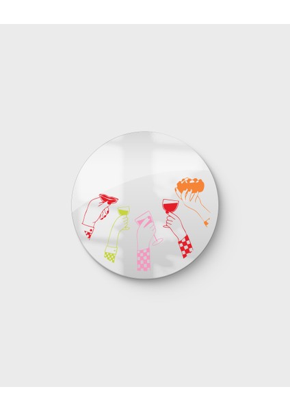 Mood Ayna Dinner - Tasarım Ayna, Pinterest Dekoru, Dekoratif Baskılı Ayna, Yazılı Ayna