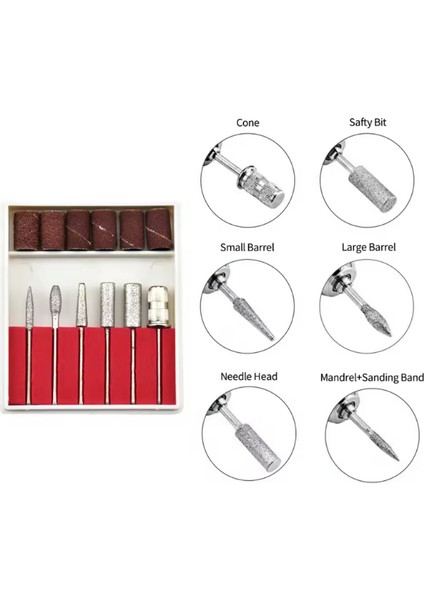 Protez Tırnak Freze Makinesi Manikür Pedikür 2000 Tırnak Törpü Cihazı Elektrikli 6 Başlık Mercedes indirimleri