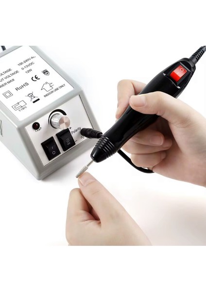 Protez Tırnak Freze Makinesi Manikür Pedikür 2000 Tırnak Törpü Cihazı Elektrikli 6 Başlık Mercedes