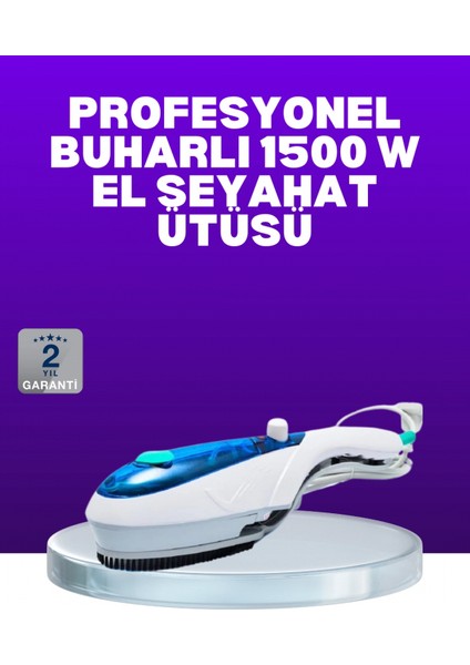 Buharlı Pratik Ütü Seyahat Tipi Kırışıklık Giderici