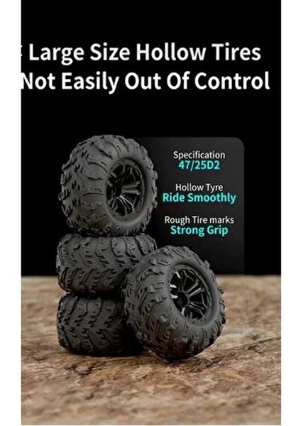 Uzaktan Kumandalı 50 Km/hız Yapan Rc Araba Suv 4x4 Full Iç Metal Kasa Şarjlı Full Fonksiyonlu indirimleri