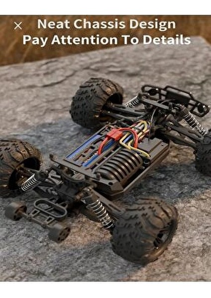 Uzaktan Kumandalı 50 Km/hız Yapan Rc Araba Suv 4x4 Full Iç Metal Kasa Şarjlı Full Fonksiyonlu